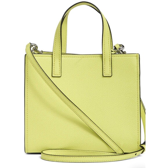 New Marc Jacobs Mini Grind Leather Tote Limoncello - Picture 3 of 6